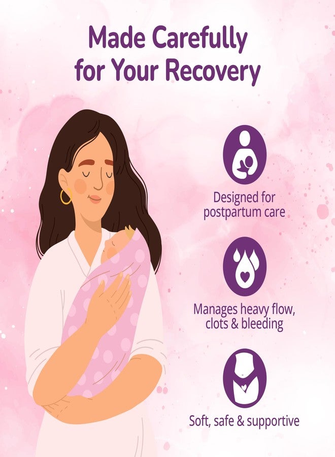 Evereve Maternity Period Panties for Women, (XXL-XXXL), 10 Pcs, Postpartum Heavy Flow Bleeding, 360 Degree Leak Protection, 3X Absorption, Soft Breathable Disposable Panties for Postnatal Recovery - Image 2